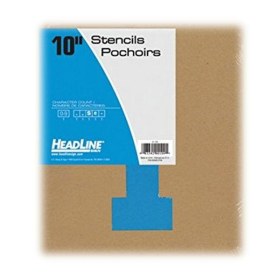 HEADLINE - Pochoirs Gothic - Lettres & Nombres - 10" Nombres