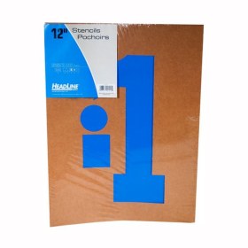 HEADLINE - Gothic Stencils - Letters & Numbers - 12" Nombres