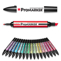 Winsor & Newton - ProMARKER - Permanent Twin-Tip Marker - Alcohol Based
