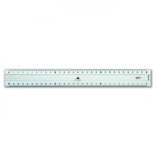 GRAPHOPLEX - Transparent Ruler - 2 Sides - 30cm