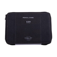 LINECO - Trousse Toile 120 Crayons - Bleu