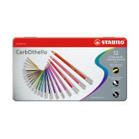 STABILO - CarbOthello - Crayons Pastels Secs - 12 Couleurs