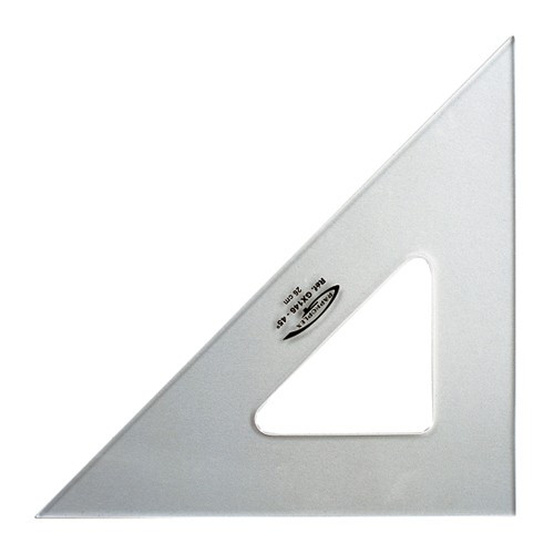 GRAPHOPLEX - Transparent Triangle - 45° - 13cm