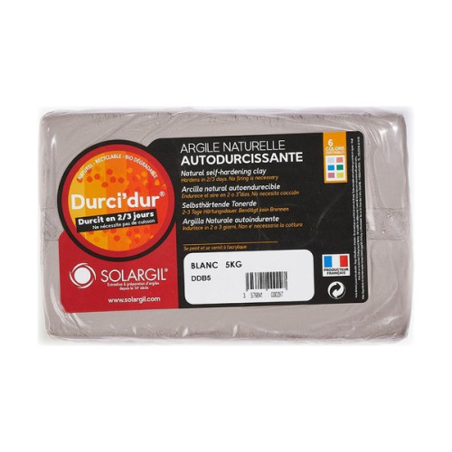 SOLARGIL - DURCI'DUR - Self-Hardening Block - White - 5 kg