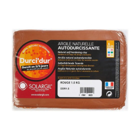 SOLARGIL - DURCI'DUR - Pain Autodurcissant - Rouge - 1,5 kg