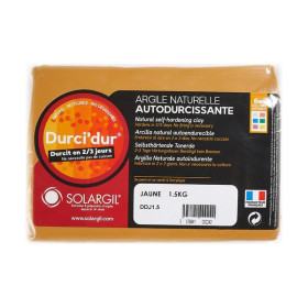 SOLARGIL - DURCI'DUR - Self-Hardening Block - Golden Yellow - 1.5 kg