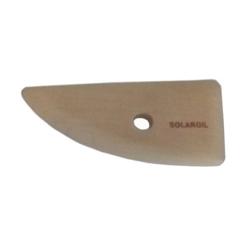 SOLARGIL - Estèque Bois de Buis - Demi-Lune Angulaire - 110 x 53 mm