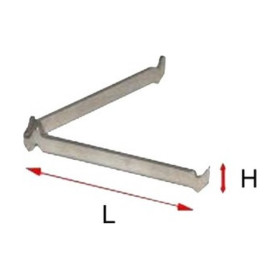 SOLARGIL - Support Réfractaire Métal Plat - Ø 65 mm - 1200°C