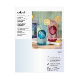 CRICUT - Printable Waterproof Stickers - A4 - 6 Sheets - Transparent
