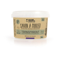 GRAINE CREATIVE - Bloc pour Savon - 500 g - Translucide