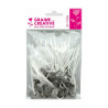 GRAINE CREATIVE - Mèches Bougie Cirées - 50 Mèches - 7 cm sur Pied