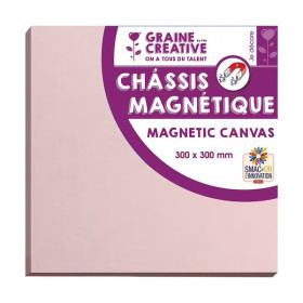 GRAINE CREATIVE - Châssis Entoilé Magnétique - 30 x 30 cm - Lavande