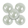 GRAINE CREATIVE - Boules Plastique Cristal - 5 Boules - Ø 10 cm