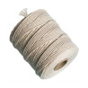 GRAINE CREATIVE - Ficelle Coton Tressé - 3 mm - 250 m - 1 kg