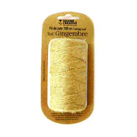 GRAINE CREATIVE - Ficelle de Jute - 2 mm - 100 m - Naturelle