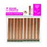 GRAINE CREATIVE - Mèches Bougie Larges Pin - 10 Mèches - 20x130 mm