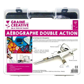 GRAINE CREATIVE - Kit Aérographe Niveau 2 - Pratiquant Confirmé - 320 x 290 x 110 mm