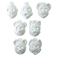 GRAINE CREATIVE - Masques Animaux - 14 Masques (2 x 7 Modèles)