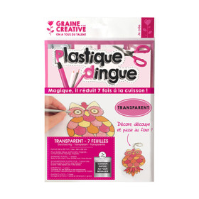 GRAINE CREATIVE - PLASTIQUE FOU - 7 Sheets - Transparent (2mm)