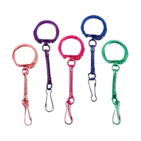 GRAINE CREATIVE - Porte-Clés Chaînette - 10 Pièces - Coloris Assortis