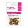 GRAINE CREATIVE - Chicago Screws - 20 Pieces - Leather Fasteners - H 10 mm Ø 9.5 mm