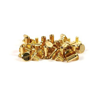 GRAINE CREATIVE - Chicago Screws - 20 Pieces - Leather Fasteners - H 10 mm Ø 9.5 mm