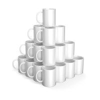CRICUT - Sublimation Ceramic Mugs - 340 ml - Set of 36 - White