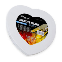 PHOENIX - ARTIST CANVAS - Heart-Shaped Stretched Canvas - 100% Cotton - "Creative Hearts"