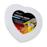 PHOENIX - ARTIST CANVAS - Heart-Shaped Stretched Canvas - 100% Cotton - "Creative Hearts"