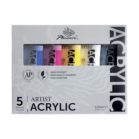 Phoenix - Pack Acrylique - Couleurs Primaires - 5x100ml