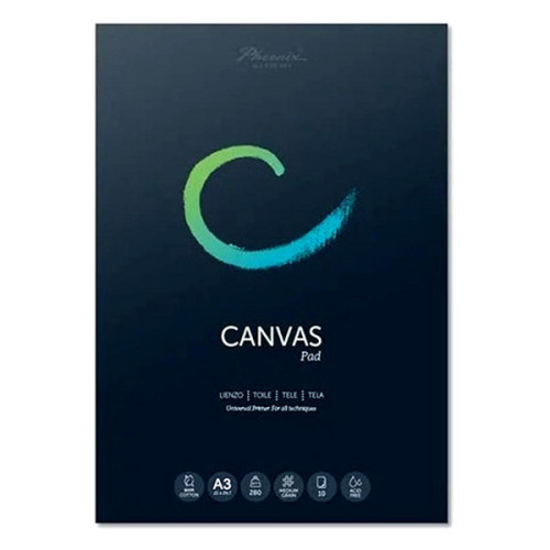 PHOENIX - CANVAS PAD - Bloc de Toiles A3 - 280 g/m² - 10 Feuilles