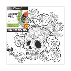 PHOENIX - Coloring Panel - Pre-drawn Painting Board - 30x30cm - F006