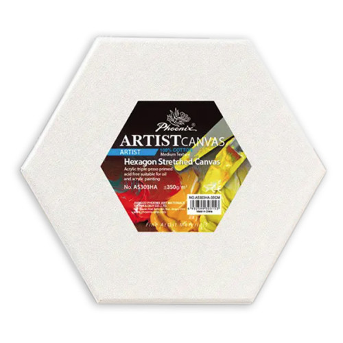 PHOENIX - ARTIST CANVAS - Hexagonal Canvas Frame - 100% Cotton