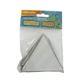 PHOENIX - Cartons Toilés Aimantés - Set de 4 Mini-Toiles - 7x7 cm - Triangles