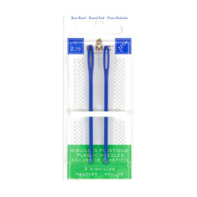 DMC - Aiguilles à Broder - Plastique Pointes Émoussées - Lot de 2