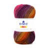 DMC - Brio - Fil Multicolore Laine-Acrylique - Pelote 100g/345m - Jaune / Orange / Marron / Rose / Violet