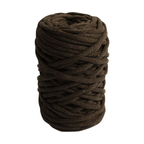 DMC - Nova Vita 12 - Coton Upcyclé Tubulaire 4mm - Pelote 250g/55m - Brun Foncé