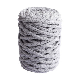 DMC - Nova Vita 12 - Coton Upcyclé Tubulaire 4mm - Pelote 250g/55m - Gris Clair
