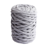 DMC - Nova Vita 12 - Coton Upcyclé Tubulaire 4mm - Pelote 250g/55m - Gris Clair