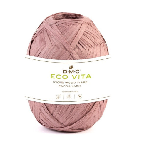 DMC - Eco Vita Raffia - 100% Fibre de Bois - Pelote 50g/100m - Rose