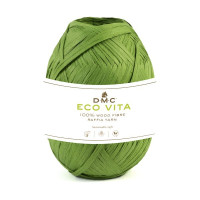 DMC - Eco Vita Raffia - 100% Fibre de Bois - Pelote 50g/100m - Vert