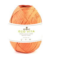 DMC - Eco Vita Raffia - 100% Fibre de Bois - Pelote 50g/100m - Orange Pale