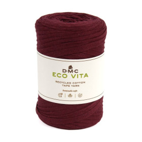DMC - Eco Vita Tape Yarn - Fil Tubulaire Recyclé - Pelote 250g/120m - Rouge