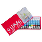 LUKAS AQUARELL STUDIO - Aquarelle Fine - 12 x 12ml - Boîte Carton