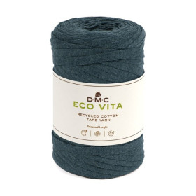 DMC - Eco Vita Tape Yarn - Recycled Tubular Yarn - Ball 250g/120m - Blue
