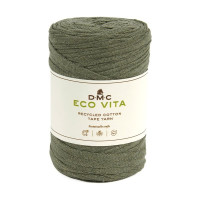 DMC - Eco Vita Tape Yarn - Recycled Tubular Yarn - Ball 250g/120m - Khaki Green