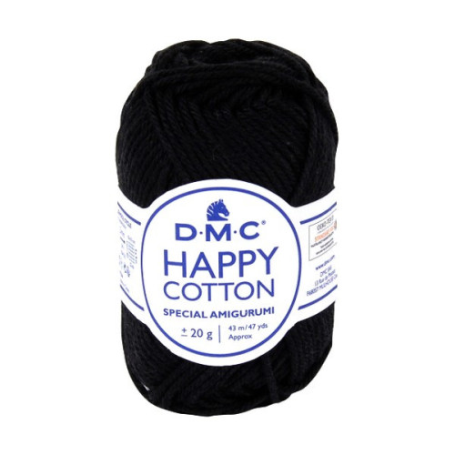 DMC - Happy Cotton - 100% Cotton - Ball 20g/43m - Black