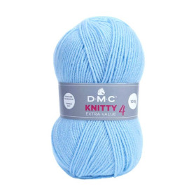 DMC - Knitty 4 - 100% Acrylique - Pelote 100g/280m - Bleu Clair