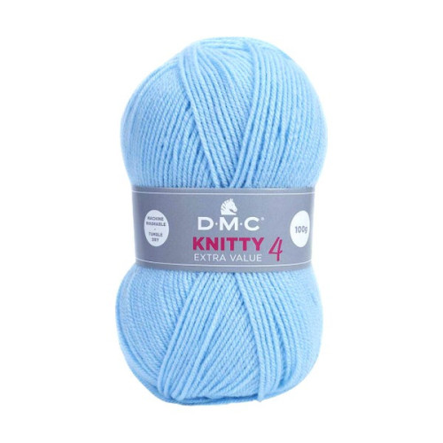 DMC - Knitty 4 - 100% Acrylique - Pelote 100g/280m - Bleu Clair