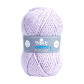 DMC - Knitty 6 - 100% Acrylique - Pelote 100g/140m - Violet Pale (lavande)